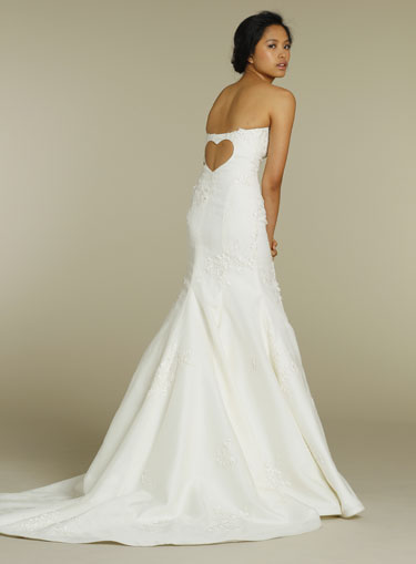 strapless bridal gown 2012