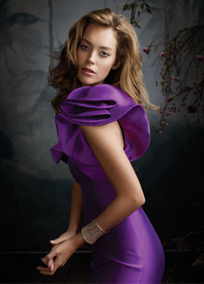 Purple Bridesmaid Dresses Lazaro 2013