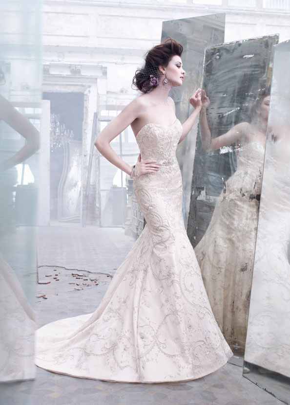 lazaro blush wedding dresses